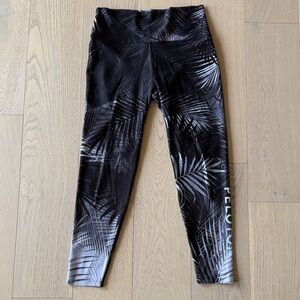With x Peloton White Palm Print Leggings